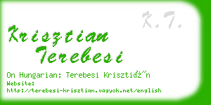 krisztian terebesi business card